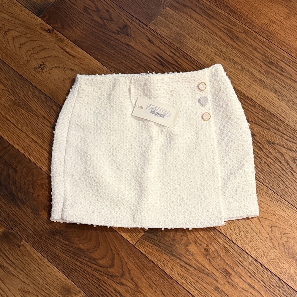 Endless Rose Tweed Mini Skirt Sz M NWT